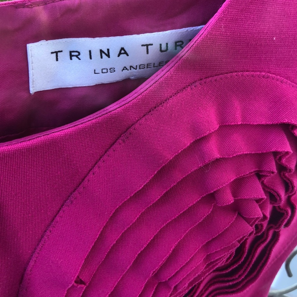 Trina Turk Rosette Mid-Length Dress - Picture 10 of 11